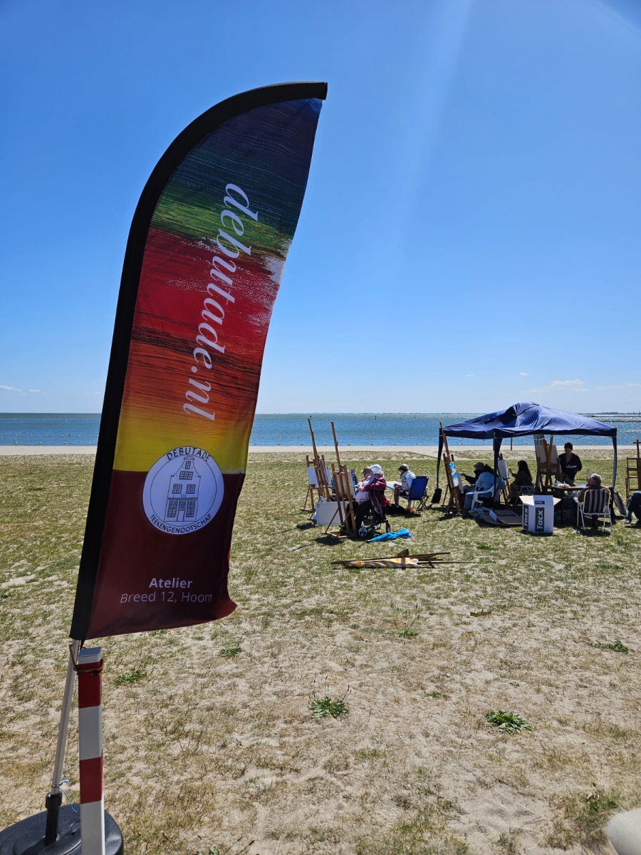 Debutade bij de opening van het stadsstrand