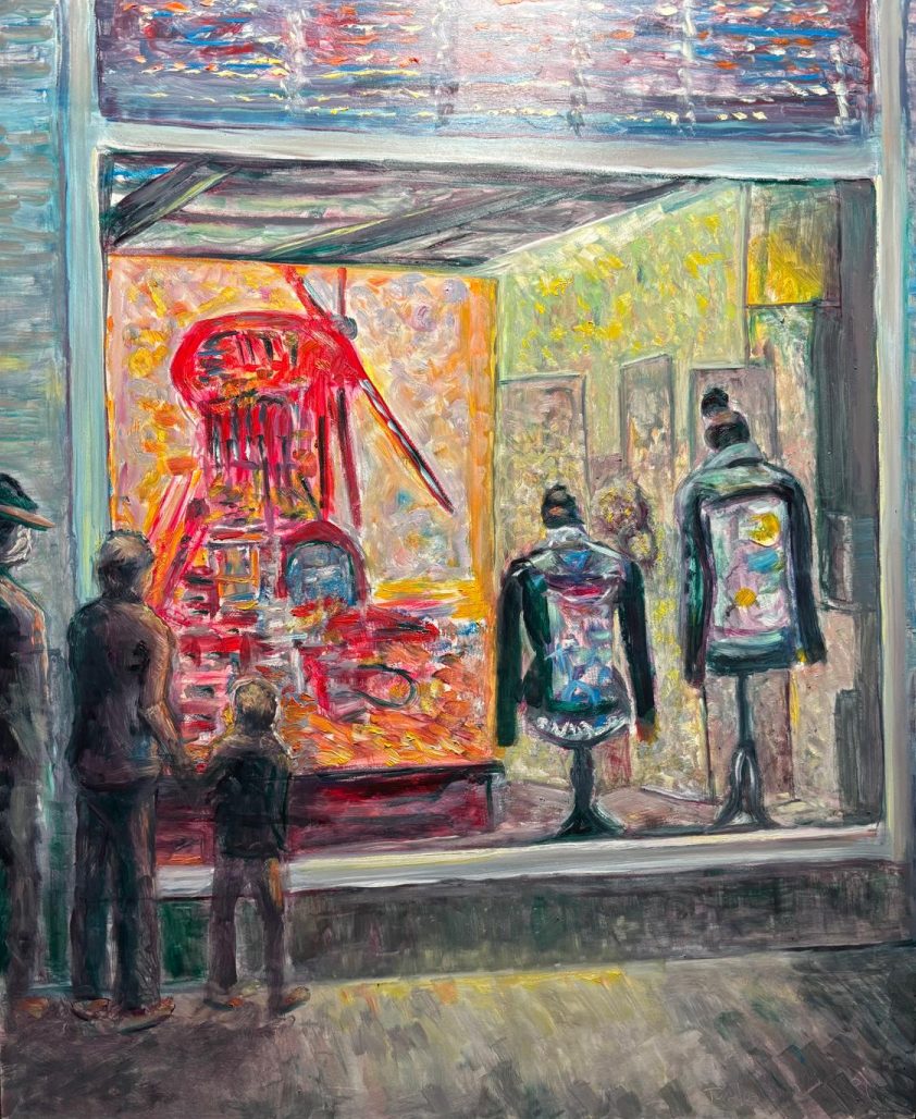 Verkoop-expositie in de voormalige Spar winkel